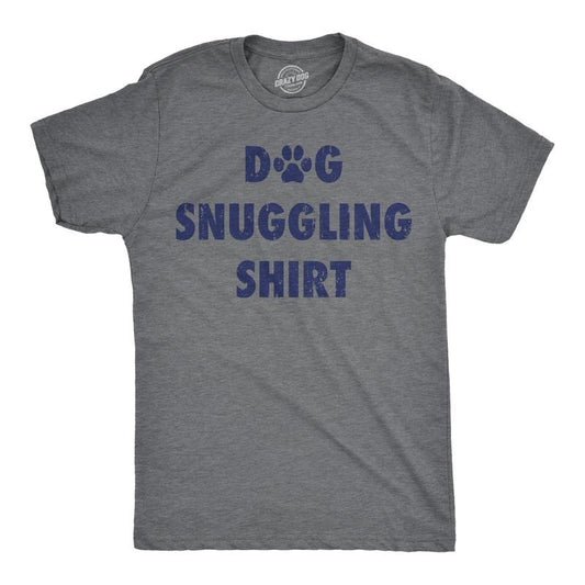 Mens Funny T Shirts Dog Snuggling Shrit Sarcastic Puppy Lovers Graphic Tee For Men Mens Funny T Shirts Cool Tees Soft...