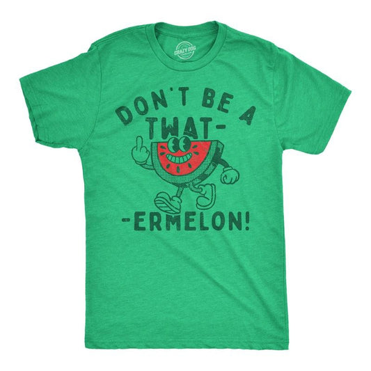 Mens Funny T Shirts Dont Be A Twatermelon Sarcastic Graphic Novelty Tee For Men Mens Funny T Shirts Cool Tees Soft...