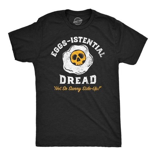Mens Funny T Shirts Eggs Istential Dread Sarcastic Food Graphic Novelty Tee For Men Mens Funny T Shirts Cool Tees Soft...