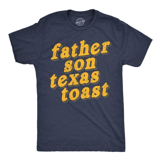 Mens Funny T Shirts Father Son Texas Toast Sarcastic Food Graphic Novelty Tee For Men Mens Funny T Shirts Cool Tees Soft...