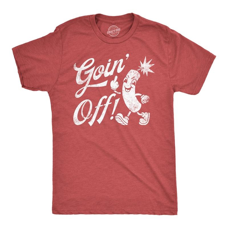 Mens Funny T Shirts Goin Off Sarcastic Fourth Of July Fireworks Graphic Tee For Men Mens Funny T Shirts Cool Tees Soft...