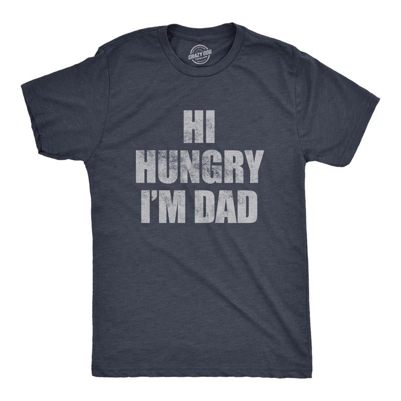 Mens Funny T Shirts Hi Hungry Im Dad Sarcastic Corny Joke Graphic Novelty Tee for Men Mens Funny T Shirts Cool Tees Soft...