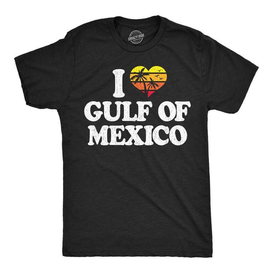 Mens Funny T Shirts I Heart Gulf Of Mexico Sarcastic Political Graphic Novelty Tee for Men Mens Funny T Shirts Cool Tees...
