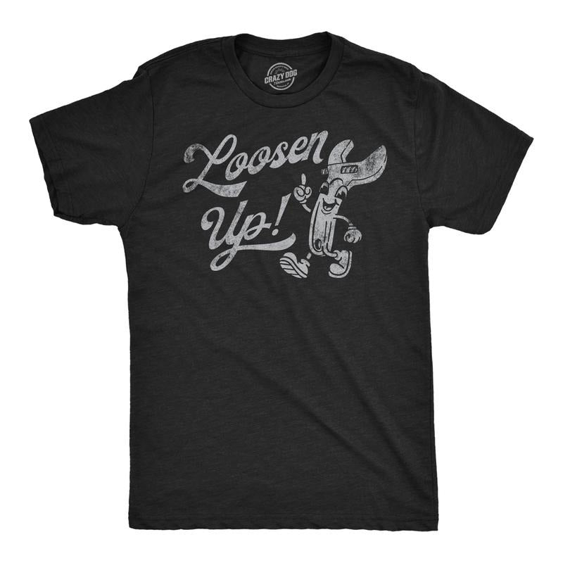 Mens Funny T Shirts Loosen Up Sarcastic Tool Graphic Tee For Men Mens Funny T Shirts Cool Tees Soft Stylish Casual...