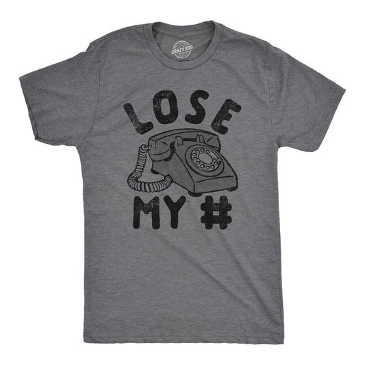 Mens Funny T Shirts Lose My Number Sarcastic Graphic Tee For Men Mens Funny T Shirts Cool Tees Soft Stylish Casual...