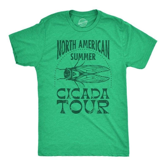Mens Funny T Shirts North American Cicada Tour Sarcastic Graphic Tee For Men Mens Funny T Shirts Cool Tees Soft Stylish...