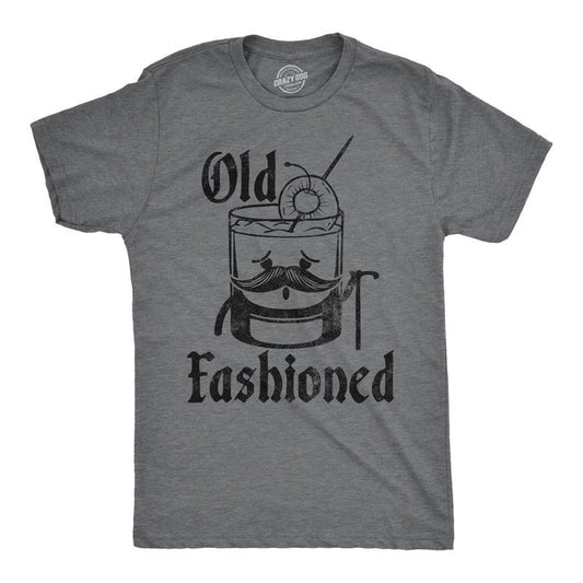 Mens Funny T Shirts Old Fashioned Sarcastic Liquor Graphic Novelty Tee For Men Mens Funny T Shirts Cool Tees Soft Stylish...