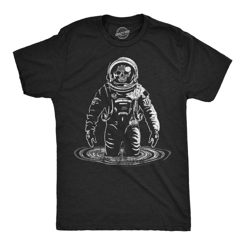 Mens Funny T Shirts Skeleton Black Hole Cool Space Graphic Tee For Men Mens Funny T Shirts Cool Tees Soft Stylish Casual...