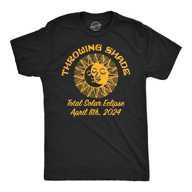Mens Funny T Shirts Throwing Shade Sarcastic Solar Eclipse Tee For Men Hoodie, Sweatshirt | WearSparks.com