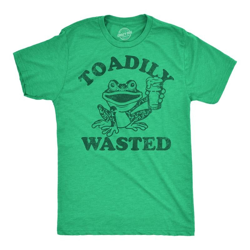 Mens Funny T Shirts Toadily Wasted Sarcastic Drinking Graphic Tee For Men Mens Funny T Shirts Cool Tees Soft Stylish...