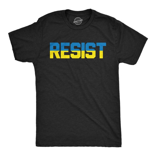 Mens Funny T Shirts Ukraine Resist Awesome Graphic Novelty Tee For Men Mens Funny T Shirts Cool Tees Soft Stylish Casual...