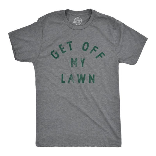 Mens Get Off My Lawn T Shirt Funny Sarcastic Mowed Yard Warning Joke Novelty Tee for Guys Mens Funny T Shirts Cool Tees...