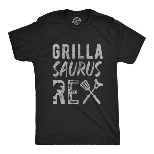 Mens Grillasaurus Rex Tshirt Funny BBQ Cookout Grill Dinosaur Trex Graphic Tee Mens Funny T Shirts Cool Slimming Tees...