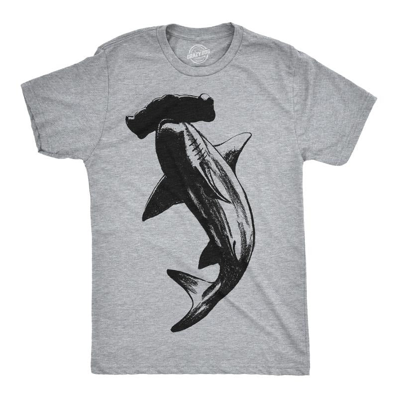 Mens Hammerhead Shark T Shirt Cool Aquatic Wildlife Graphic Tee Mens Funny T Shirts Cool Tees Soft Stylish Casual...