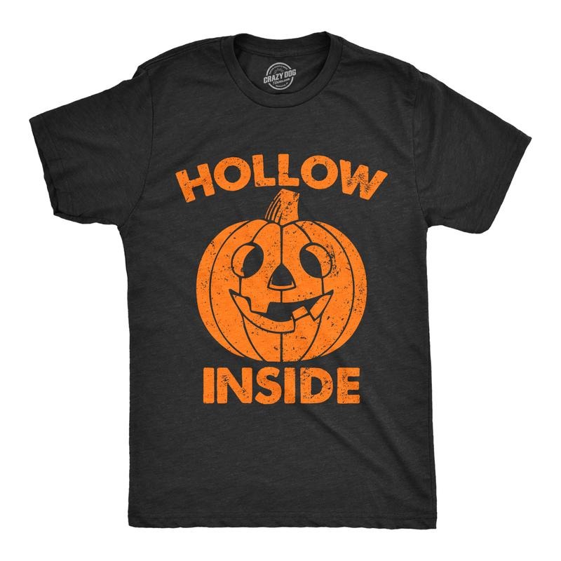 Mens Hollow Inside T Shirt Funny Halloween Jack O Latern Pumpkin Joke Tee For Guys Mens Funny T Shirts Cool Tees Soft...