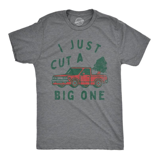Mens I Just Cut A Big One T Shirt Funny Xmas Tree Fart Joke Tee For Guys Mens Funny T Shirts Cool Tees Soft Stylish...