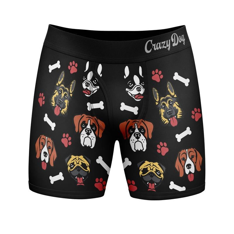 Mens I Like Dogs and Maybe 3 People Boxer Briefs Funny Saying Cool Novelty Underwear Funny Graphic Boxers Animal  Funny...