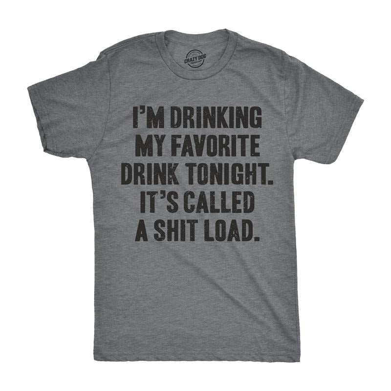 Mens Im Drinking My Favorite Drink Tonight Mardi Gras Tshirt Mens Funny T Shirts Cool Slimming Tees with Plus Sizes Funny...