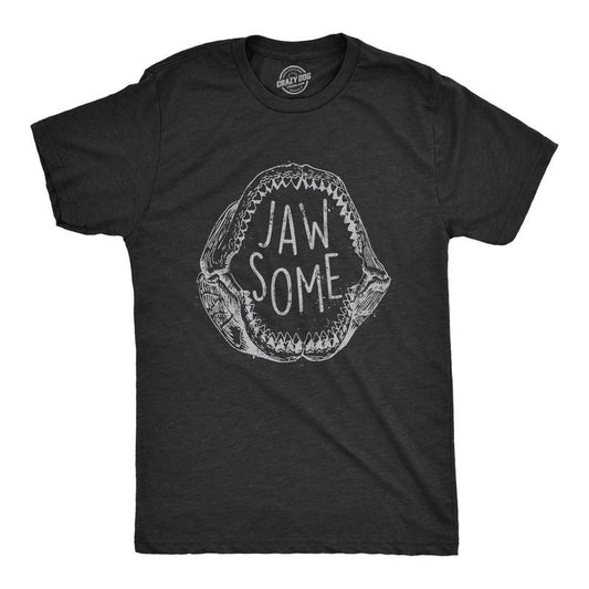 Mens Jaw Some T Shirt Funny Sarcastic Awesome Shark Jaws Teeth Graphic Tee for Guys Mens Funny T Shirts Cool Tees Soft...