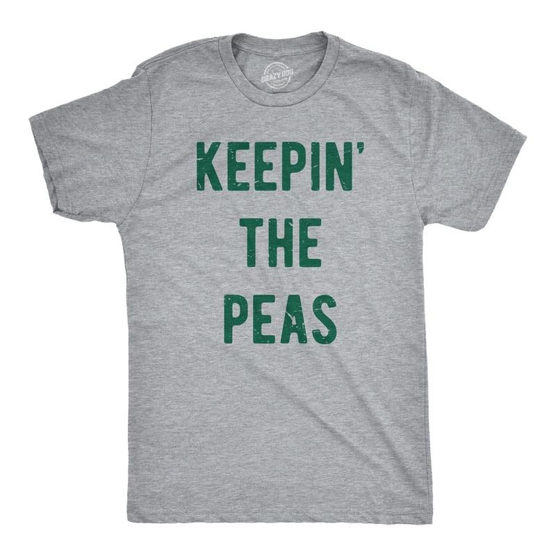 Mens Keepin The Peas T Shirt Funny Thanksgiving Dinner Family Peace Joke Tee For Guys Hoodie, Sweatshirt | WearSparks.com