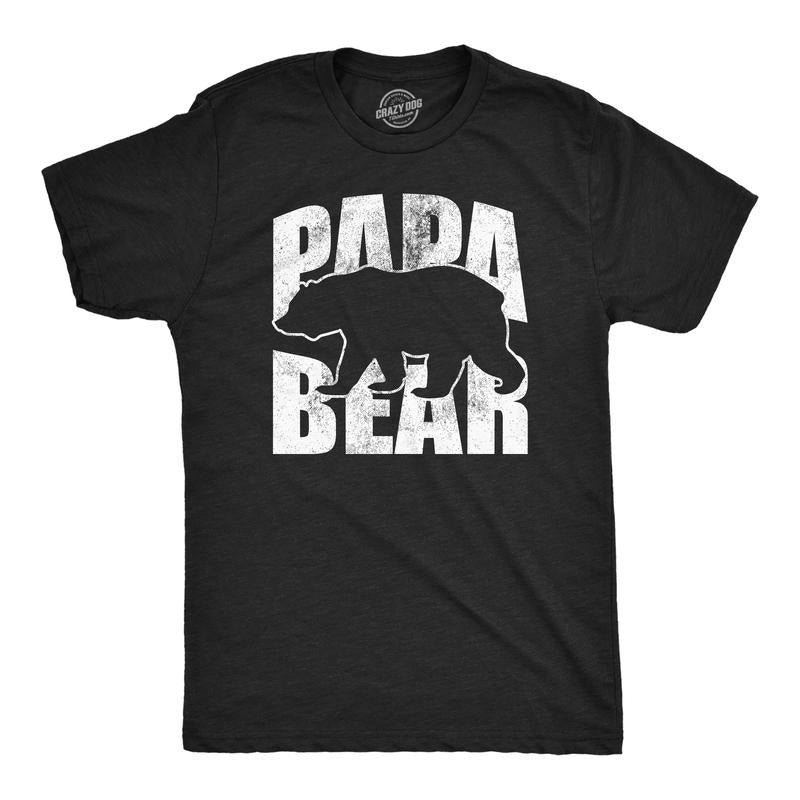 Mens Papa Bear Funny T Shirts Awesome Fathers Day Gift Tee For Dads Mens Funny T Shirts Cool Tees Soft Stylish Casual...