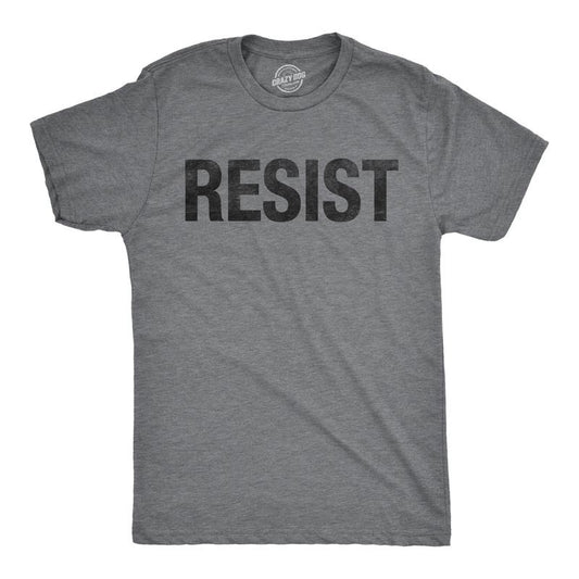 Mens Resist T Shirts Political Anti Authority Protest Tees Rebel Rally March Shirts Mens Funny T Shirts Cool Tees Soft...