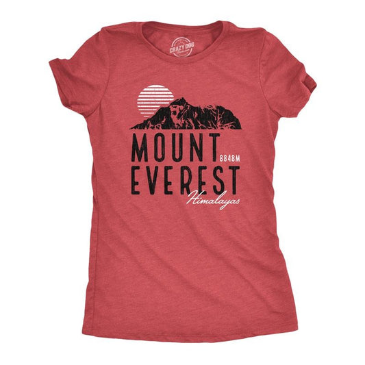 Mens Retro Mount Everest T Shirt Funny Camping Saying Vintage Mountain Graphic Novelty Tee Funny Womens T Shirts Cute...