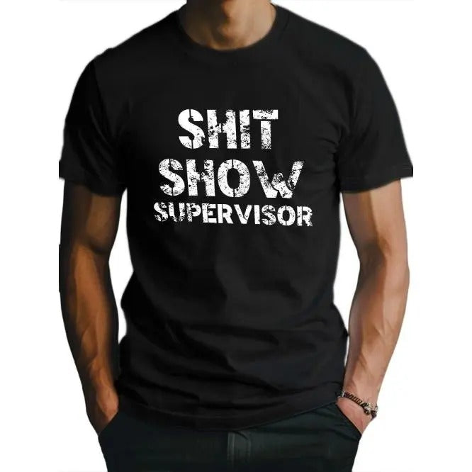 Mens Shit Show Graphic Tee - Moisture-Wicking, Comfort Fit for Active Lifestyle