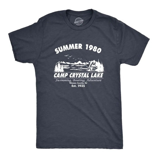Mens Summer 1980 Men Funny T shirt Graphic Camping Vintage Cool 80s Novelty Tees Mens Funny T Shirts Cool Tees Soft...