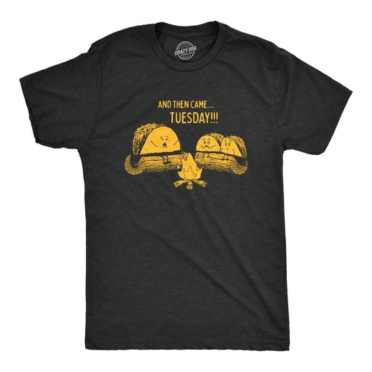 Mens Taco Tuesday Ghost Story T Shirt Funny Mexican Food Campfire Graphic Tee Mens Funny T Shirts Cool Tees Soft Stylish...