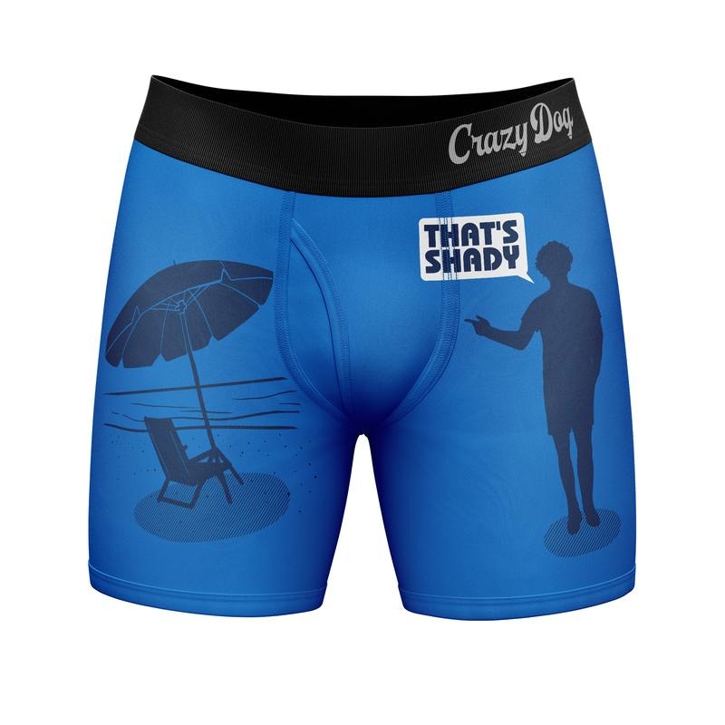 Mens Thats Shady Boxer Brief Funny Sarcastic Beach Gag Gift Graphic Novelty Underwear Funny Graphic Boxers Summer  Funny...
