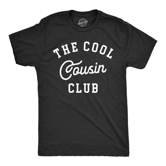 Mens The Cool Cousin Club T Shirt Funny Extended Family Cousins Joke Tee for Guys Mens Funny T Shirts Cool Tees Soft...