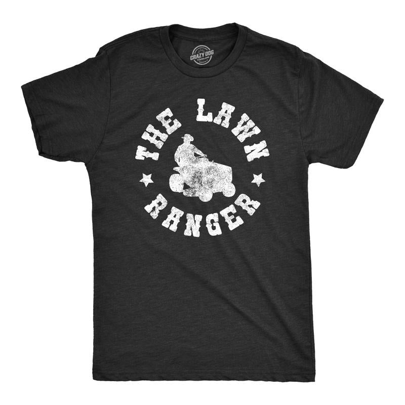 Mens The Lawn Ranger T Shirt Funny Dad Yard Cutting Grass Tee Mens Funny T Shirts Cool Tees Soft Stylish Casual Menswear...
