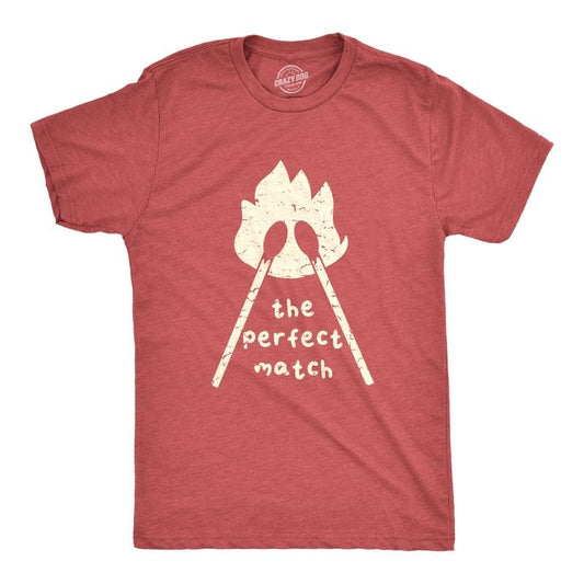 Mens The Perfect Match T Shirt Funny Valentines Day T Shirts for Men Mens Funny T Shirts Cool Tees Soft Stylish Casual...