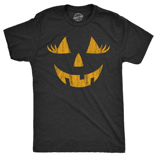 Mens Wacky Wendy Pumpkin T Shirt Funny Halloween Jack O Lantern Crazy Smile Tee For Guys Mens Funny T Shirts Cool Tees...
