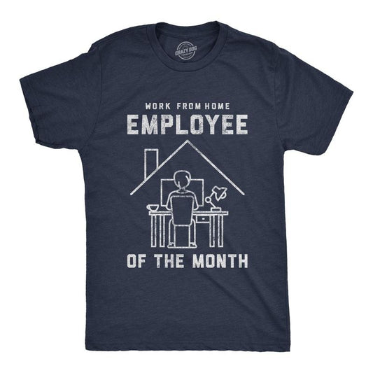 Mens Work From Home Employee Of The Month T Shirt Funny Quarantine Social Distancing Tee Mens Funny T Shirts Cool Tees...