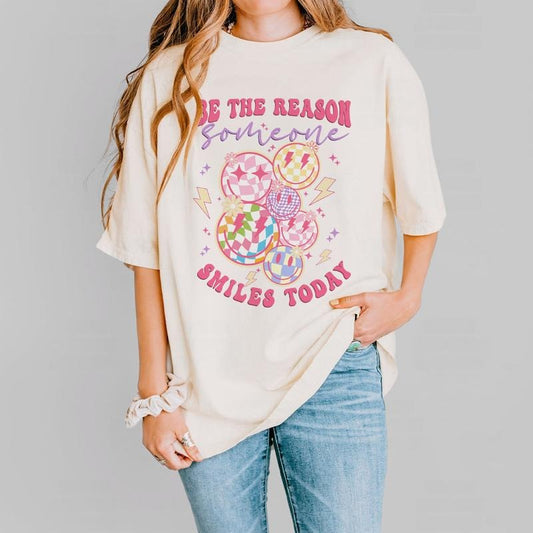 Mental Health Comfort Colors Shirt, Be The Reason Someone Smiles Today, Mental Health Matters Shirt, Inspirational Shirts...