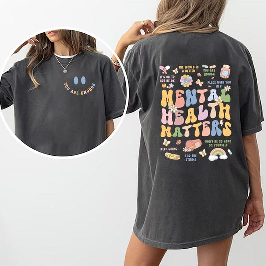 Mental Health Matters Shirt, Mental Health Awareness Tee, Be Kind To Your Mind T-shirt, Motivational Shirts For Women,...