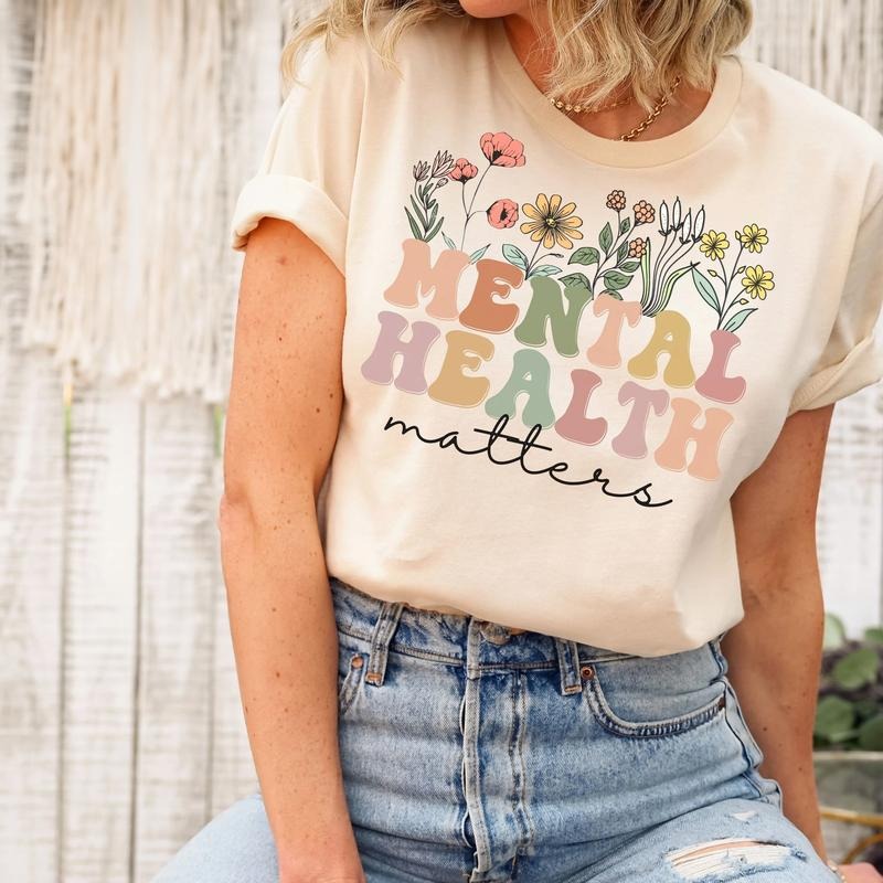 Mental Health Matters Shirt, Mental Health Teacher T Shirt, Mental Health Awareness, Women Mental Health, Anxiety T-Shirt...
