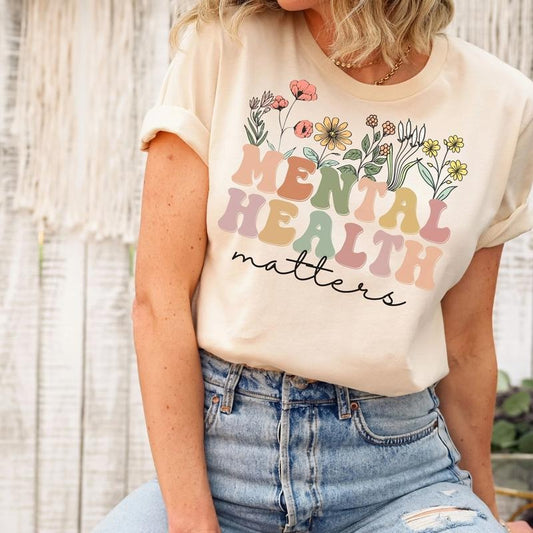 Mental Health Matters Shirt, Mental Health Teacher T Shirt, Mental Health Awareness, Women Mental Health, Anxiety T-Shirt...