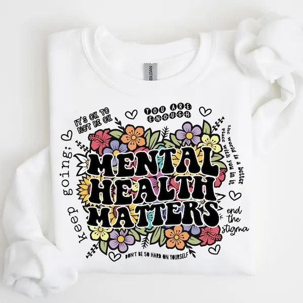 Mental Health Shirts, Mental Health Matters Shirt, Inspirational Shirts Women, Mental Health Awareness, Women Mental...