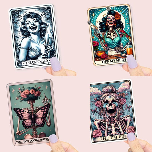 Mental Health Tarot Waterproof Vinyl Sticker T-Shirts, Hoodie, Sweatshirt | WearSparks.com