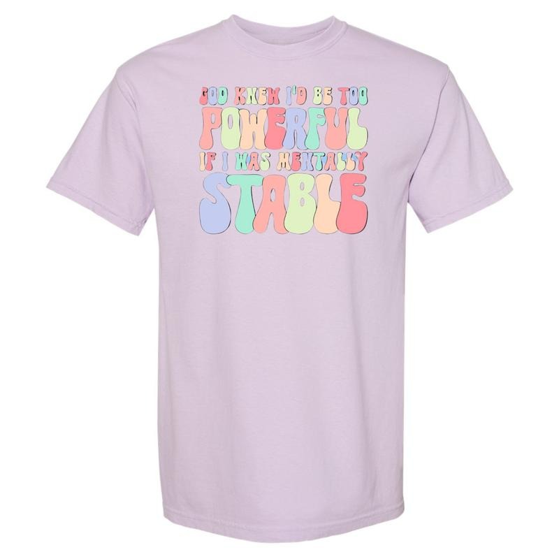 Mentally Stable Comfort Colors T-Shirt Hoodie, Sweatshirt | WearSparks.com