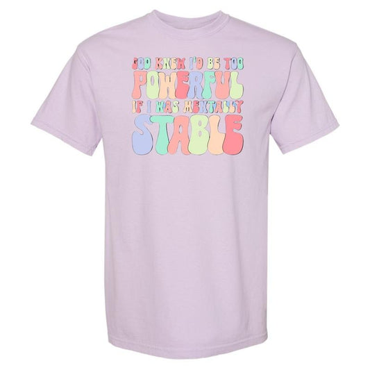 Mentally Stable Comfort Colors T-Shirt Hoodie, Sweatshirt | WearSparks.com