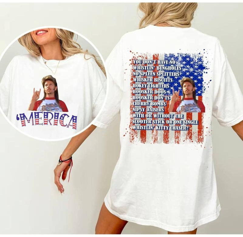 Merica Joe Dirt Tee Shirt, 4th Of July Funny Shirt, Independence Day Tshirt, Trendy Summer Tee, Patriotic...