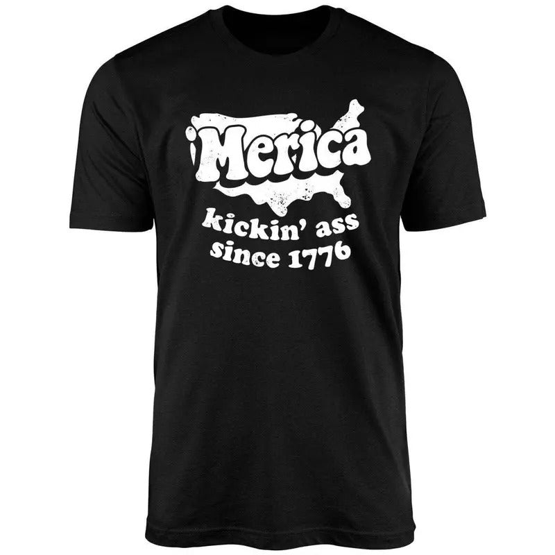 Merica Kickin' Ass Since 1776 Unisex Shirt Hoodie, Sweatshirt | WearSparks.com