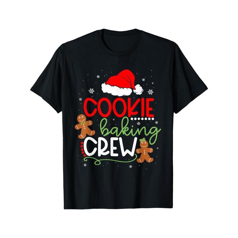 Merry Christmas Cookie Baking Crew Ginger Santa Pajamas Xmas men T-Shirt made in usa Hoodie, Sweatshirt | WearSparks.com