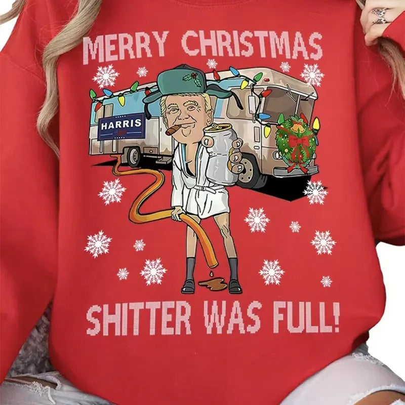 Merry Christmas For Trump Shirt, Trump Won Get Over It Shirt Sweatshirt Hoodie For Women Men | WearSparks.com