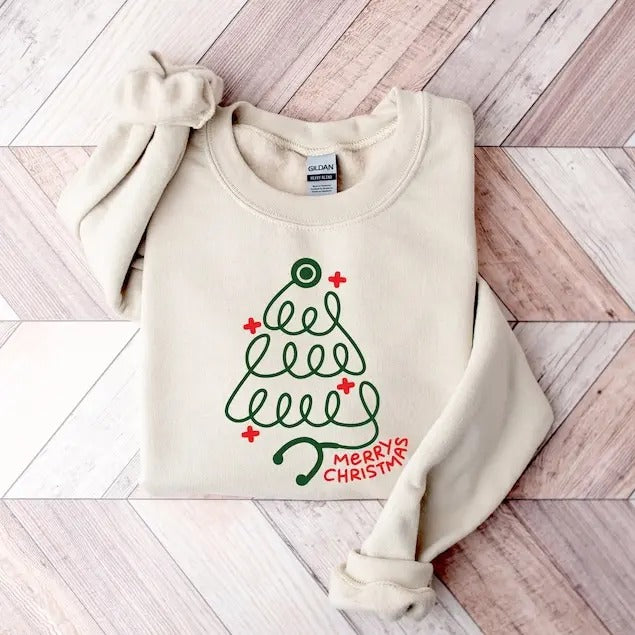 Merry Christmas Stethoscope Sweatshirt, Christmas crewneck, Christmas gift, Nurse holidays gift Sweatshirt T-Shirts, Hoodie