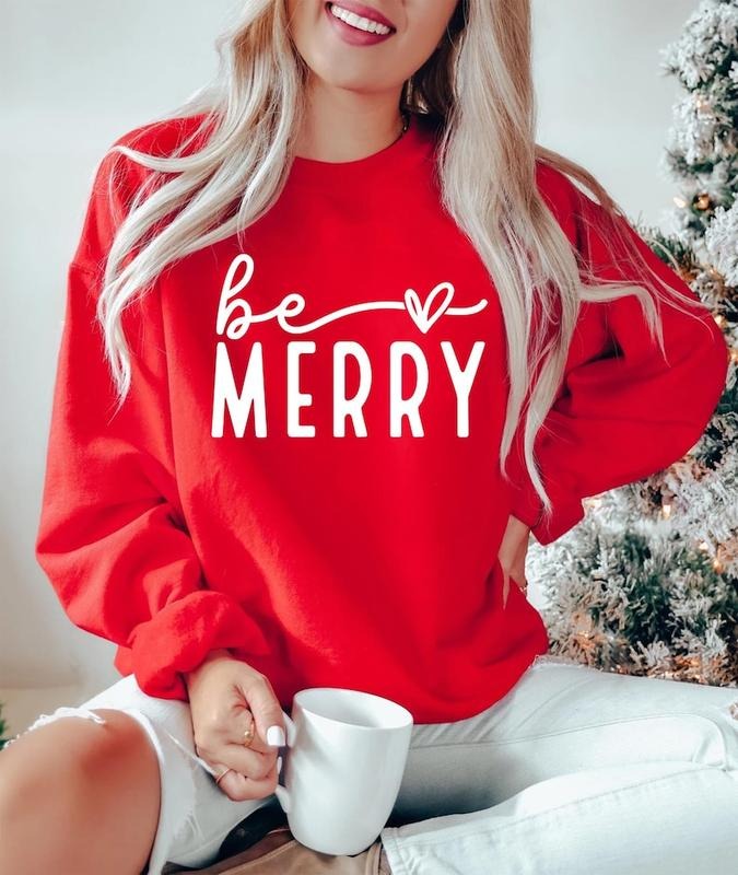 Merry Christmas Sweater, Christmas Sweatshirt, Fall Winter Cozy Outfit, Christmas Outfit, Merry Sweatshirt, Christmas...